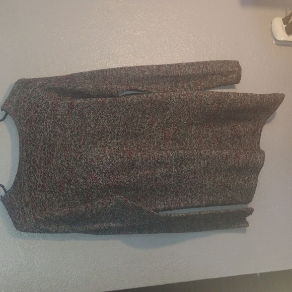 Pure Jill Cotton/Wool/Cashmere Blend Sweater with Slanted Bottom Hemn S - Picture 7 of 7